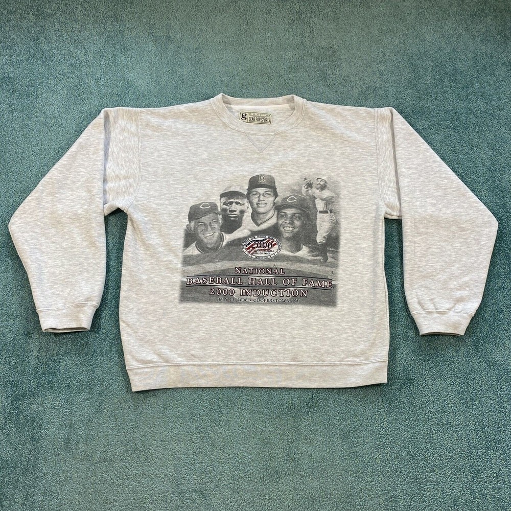 VINTAGE National Baseball Hall Of Fame Induction 2000 Sweatshirt Adult Small MLB